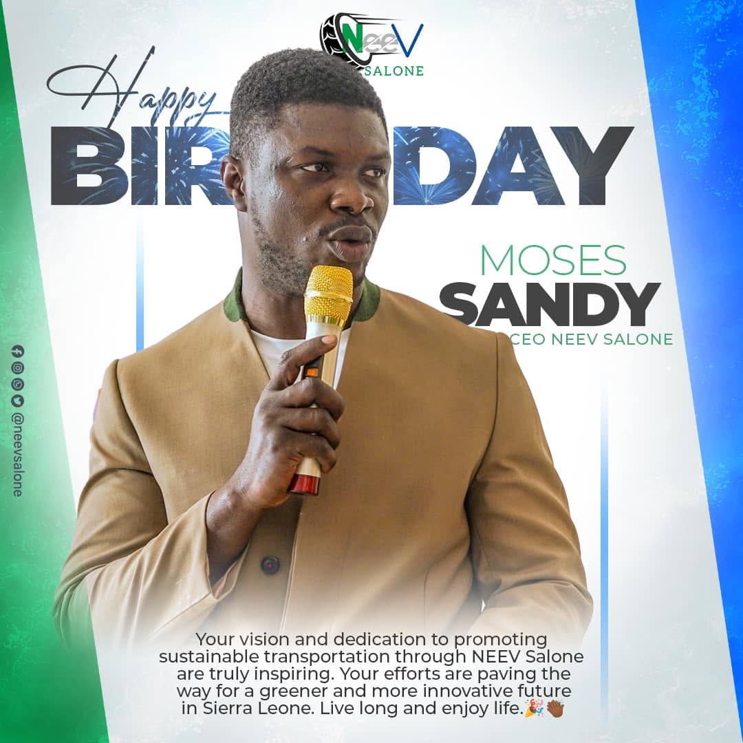 Moses Sandy, CEO of NEEV Salone